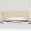 vidaXL T&ecirc;te de lit Cr&egrave;me 90 cm tissu