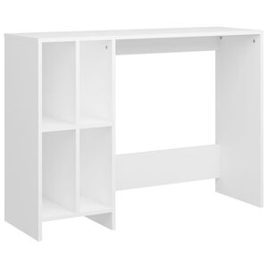 vidaXL Bureau d'ordinateur portable blanc bois d'ing&eacute;nierie