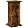 vidaXL Pi&eacute;destal avec rangement ch&ecirc;ne fum&eacute; 31x30x60 cm bois ing&eacute;nierie