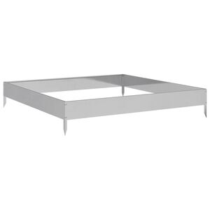 vidaXL Lit sur&eacute;lev&eacute; de jardin 100x100x18,5 cm acier inoxydable