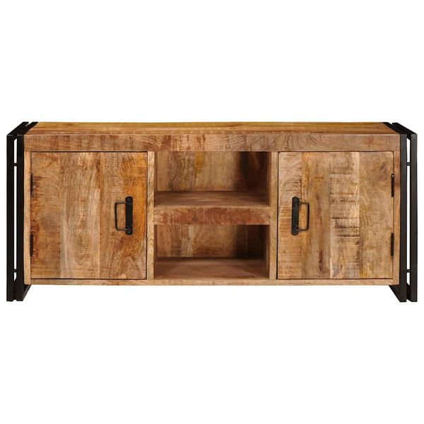 vidaXL Meuble TV Marron 120 x 30 x 50 cm Bois d'acacia massif