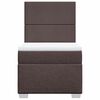 vidaXL Sommier &agrave; lattes de lit avec matelas Marron fonc&eacute; 80x200 cm