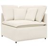 vidaXL Module central de canap&eacute; modulable avec coussins beige 100 cm