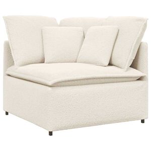 vidaXL Module central de canap&eacute; modulable avec coussins beige 100 cm