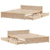 vidaXL Cadre de lit sans matelas 140x190 cm bois de pin massif
