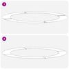 vidaXL adapt&eacute; pour anneaux d'arbre plats 5 pcs Marron &Oslash;90 / 120 cm