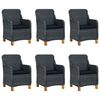 vidaXL Ensemble &agrave; manger d'ext&eacute;rieur 7pcs et coussins r&eacute;sine tress&eacute;e