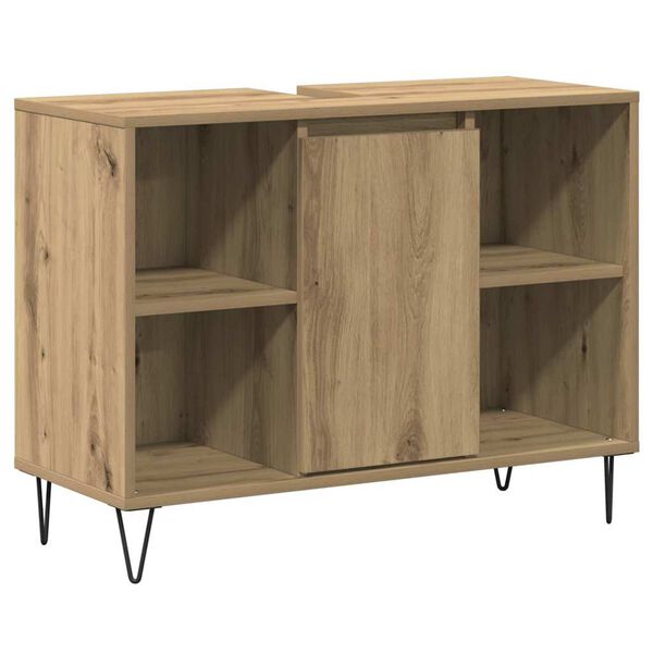 vidaXL Cabinet de salle de bain Ch&ecirc;ne artisanal 80 x 33 x 60 cm