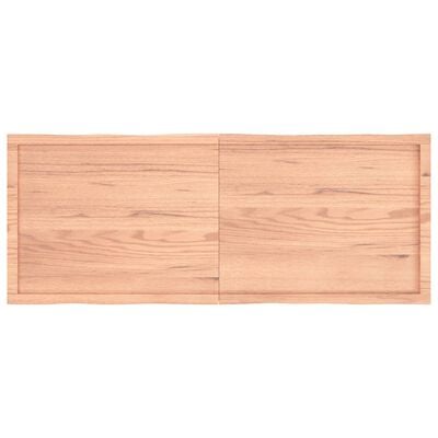 vidaXL Dessus de table bois massif traité bordure assortie