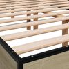 vidaXL Cadre de lit sans matelas ch&ecirc;ne sonoma 140x190 cm