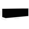 vidaXL Ensemble de meuble TV 2 pcs Noir Bois d'ing&eacute;nierie