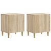 vidaXL Cabinet de chevet 2 pcs Ch&ecirc;ne Sonoma 43 x 34,5 x 50 cm