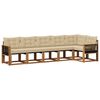 vidaXL Ensemble de canap&eacute;s d'ext&eacute;rieur 6 pc Naturel et Beige