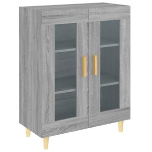 vidaXL Buffet sonoma gris 69,5x34x90 cm bois d'ing&eacute;nierie