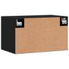 vidaXL Armoire murale Noir 60x36,5x35 cm Bois d'ing&eacute;nierie