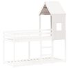 vidaXL Toit de lit pour enfants blanc 60x89x134,5cm bois de pin massif