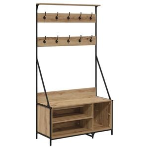 vidaXL Porte-v&ecirc;tements Ch&ecirc;ne artisanal 100 x 41 x 184 cm