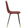 vidaXL Chaises &agrave; manger lot de 4 rouge bordeaux tissu