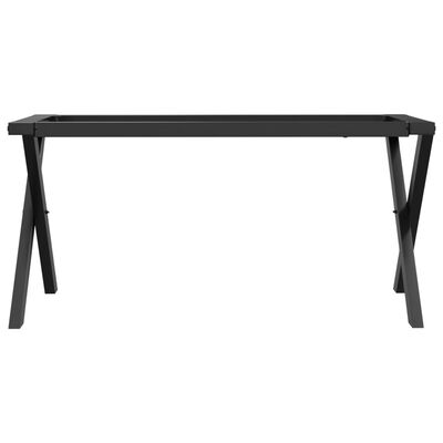 vidaXL Pieds de table basse cadre en X 80x40x43 cm fonte