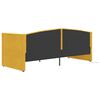 vidaXL Lit avec matelas et USB Jaune Velours 90x200 cm