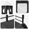 vidaXL Lit mezzanine pour enfants Noir 90 x 190 cm M&eacute;tал