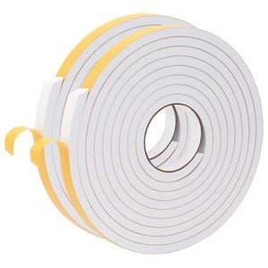 vidaXL Ruban adh&eacute;sif en mousse 2 pc Blanc 15mm x 5m Mousse CR