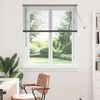 vidaXL Store de Fen&ecirc;tre avec des rideaux Gris fonc&eacute; Aluminium