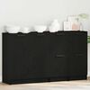 vidaXL Buffet 3 pcs Chêne noir Bois d'ingénierie
