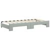 vidaXL Lit de jour avec lit gigogne gris clair 90x190 cm velours
