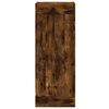 vidaXL Buffet haut Ch&ecirc;ne fum&eacute; 34,5x34x180 cm Bois d'ing&eacute;nierie