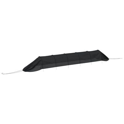 vidaXL Tunnels en filet 3 pcs noir acier et polyéthylène