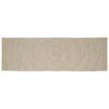 vidaXL Tapis de surface Rectangulaire Naturel et Blanc 80 x 300 cm