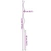 vidaXL Soutien de plante 20 pcs Vert 110 x 0.6 x 0.6 cm Acier