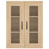 vidaXL Armoires murales 2 pcs ch&ecirc;ne sonoma bois d'ing&eacute;nierie