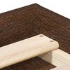 vidaXL Cadre de lit sans matelas ch&ecirc;ne marron 180x200 cm