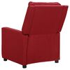 vidaXL Fauteuil de massage Rouge bordeaux Tissu