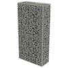 vidaXL Mur en gabion avec couvercles Acier galvanisé 50x20x100 cm