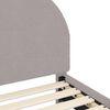 vidaXL Cadre de lit pour enfants avec t&ecirc;te de lit Gris clair