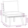 vidaXL Salon de jardin 4 pcs avec coussins Bois d'acacia solide