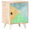 vidaXL Table de chevet sculpt&eacute;e 40x30x50 cm Bois d'acacia massif
