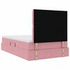 vidaXL Lit avec rangement et matelas Rose 120 x 190 cm Velours