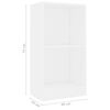 vidaXL Biblioth&egrave;que blanc 40x24x75 cm bois d'ing&eacute;nierie