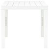 vidaXL Table de jardin avec 2 bancs Plastique Blanc
