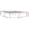vidaXL Cadre de lit sans matelas cire marron 180x200cm bois pin massif