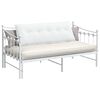 vidaXL Coussin de Dos Blanc 140 x 19 x 50 cm tissu