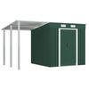vidaXL Abri de jardin avec toit étendu Vert 346x193x181 cm Acier