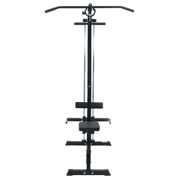 vidaXL Appareil de tirage vertical Noir 110 x 70 x 187 cm