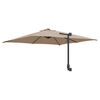 vidaXL Parasol de jardin Taupe et Noir 248.5 x 247.5 x 160 cm