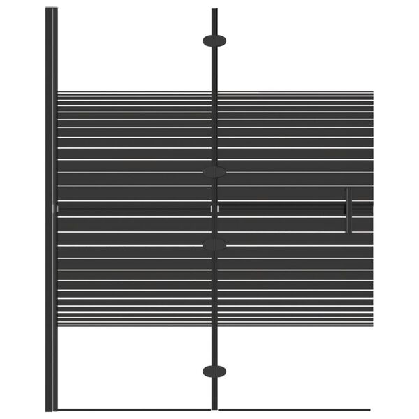 vidaXL Cabine de douche pliable ESG 100x140 cm Noir