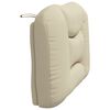 vidaXL Coussin de t&ecirc;te de lit Hvar cr&egrave;me 80 cm tissu